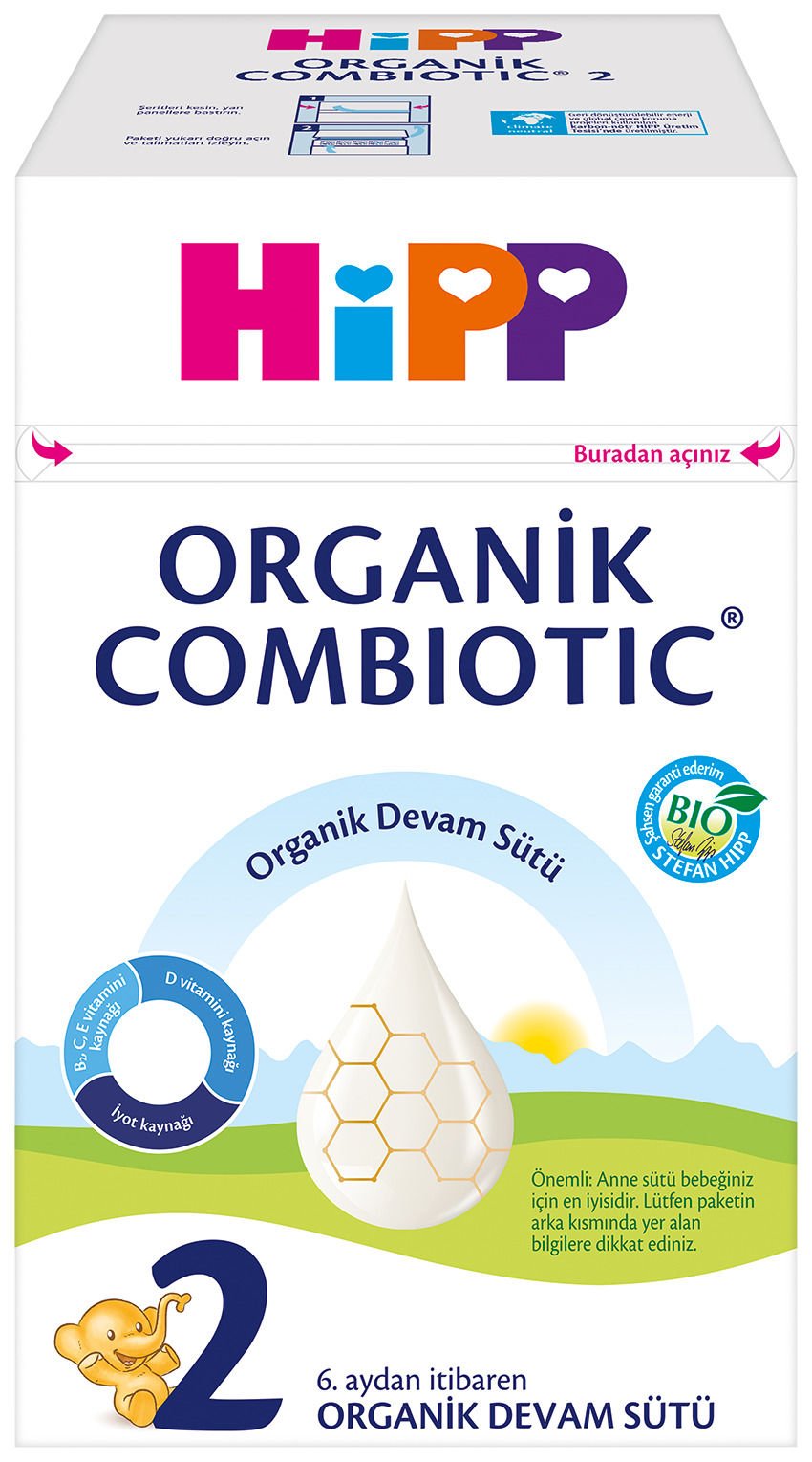 HiPP 2 Organik Combiotic Devam Sütü 800 gr 6-12 Ay - ebebek