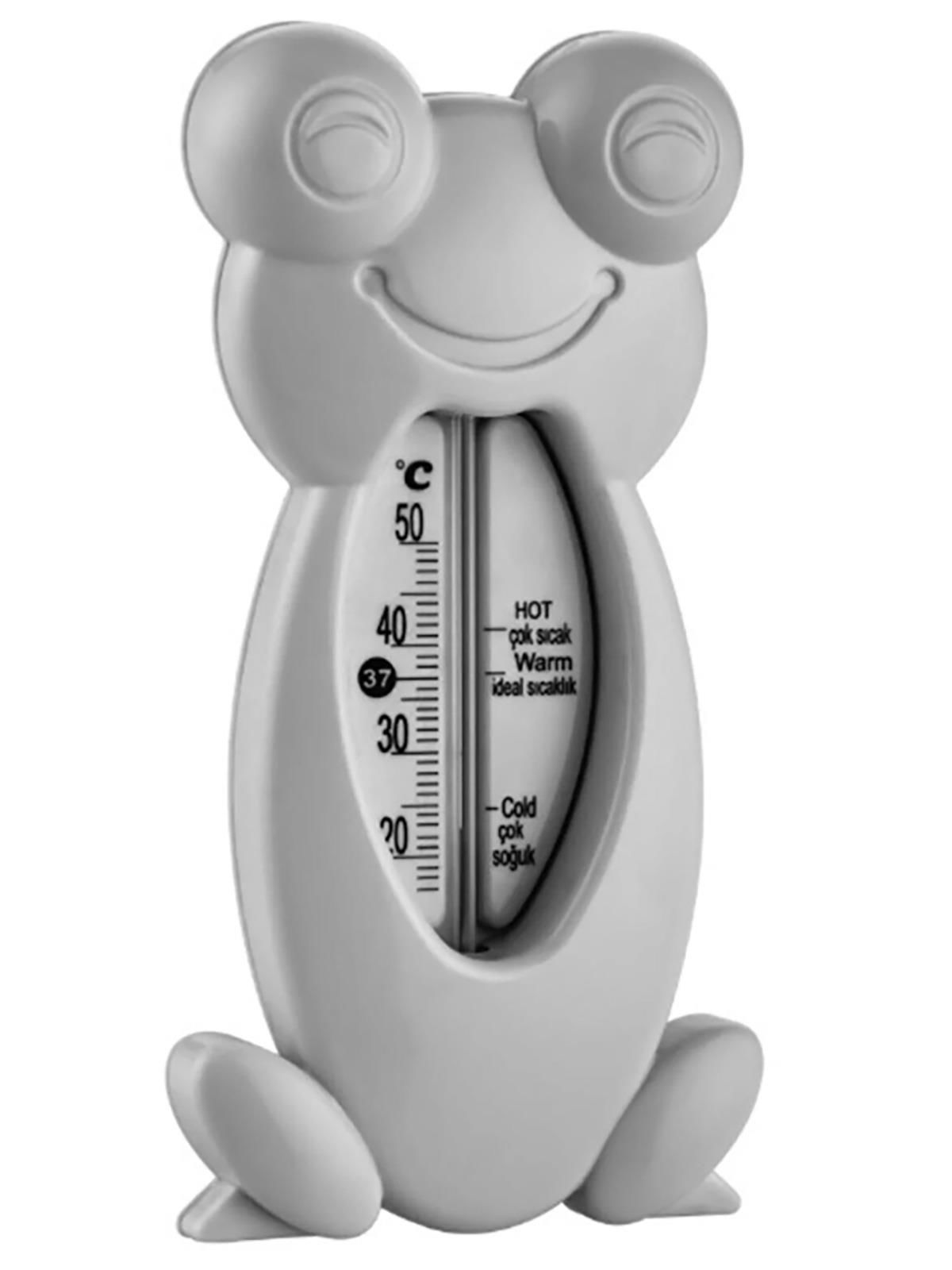 BabyJem Kurbağa Banyo ve Oda Termometresi 381 Gri