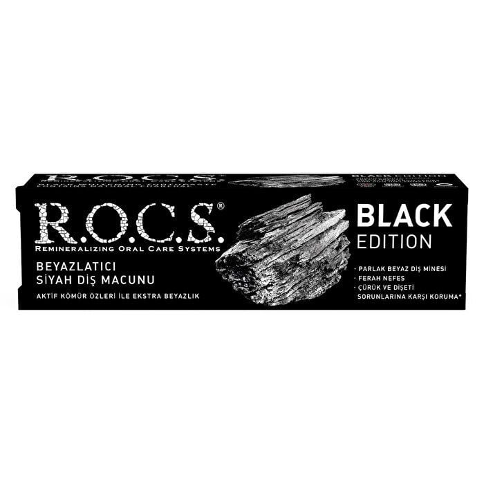 R.O.C.S.Black Edition Beyazlatıcı Siyah Diş Macunu 60ml