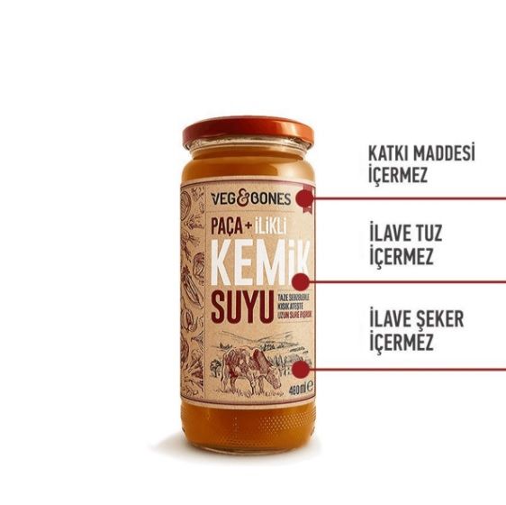 Veg&Bones Paça İlikli Kemik Suyu 480ml