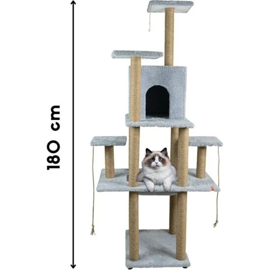 PUGALO Kedi Tırmalama Kulesi Ve Oyun Platformu