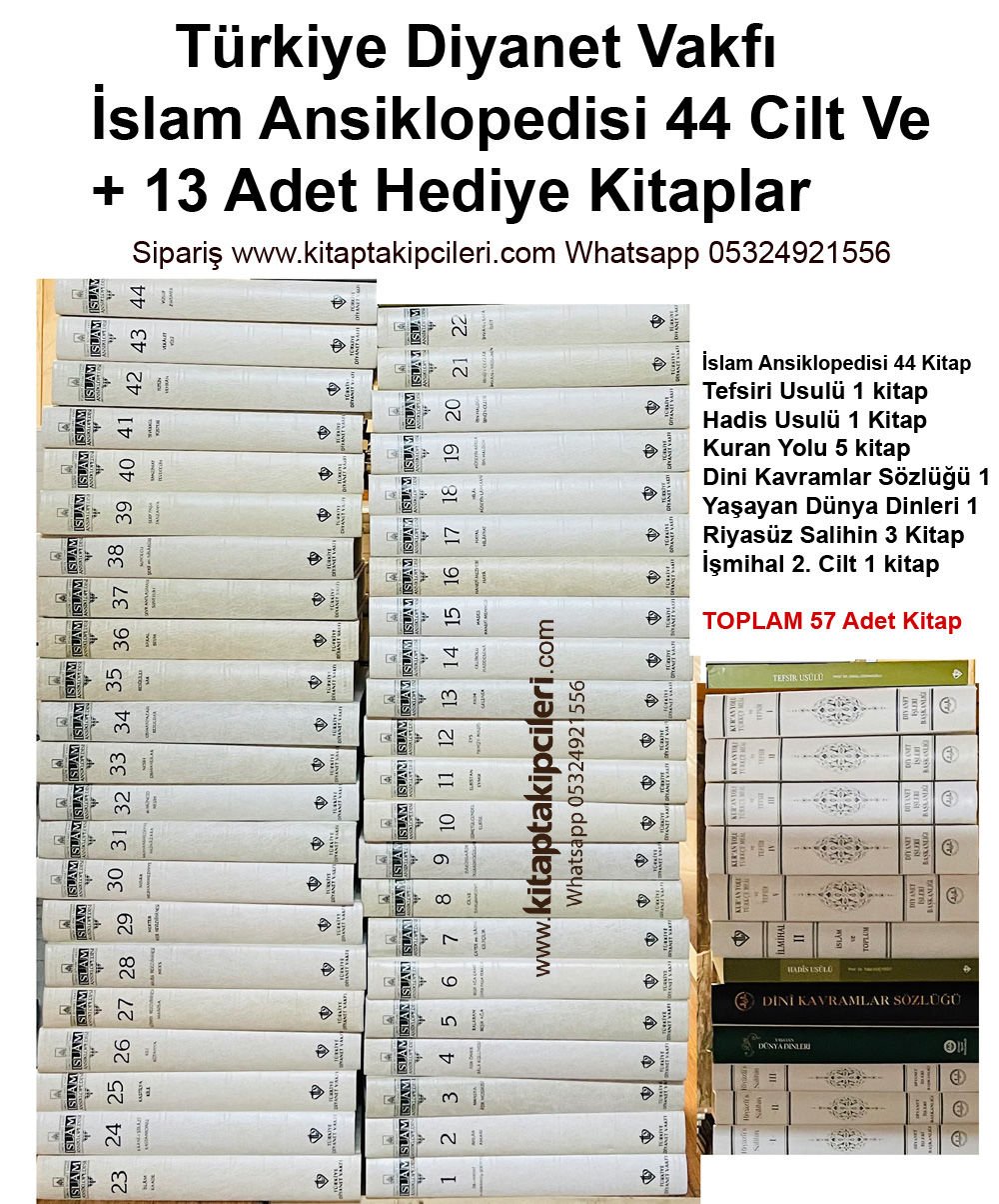 Diyanet İslam Ansiklopedisi 44 Cilt + 13 Hediye Kitap Toplam 57 Kitap ...