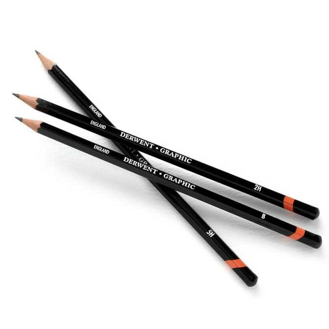 dervent graphic pencils dereceli kalemler 5h