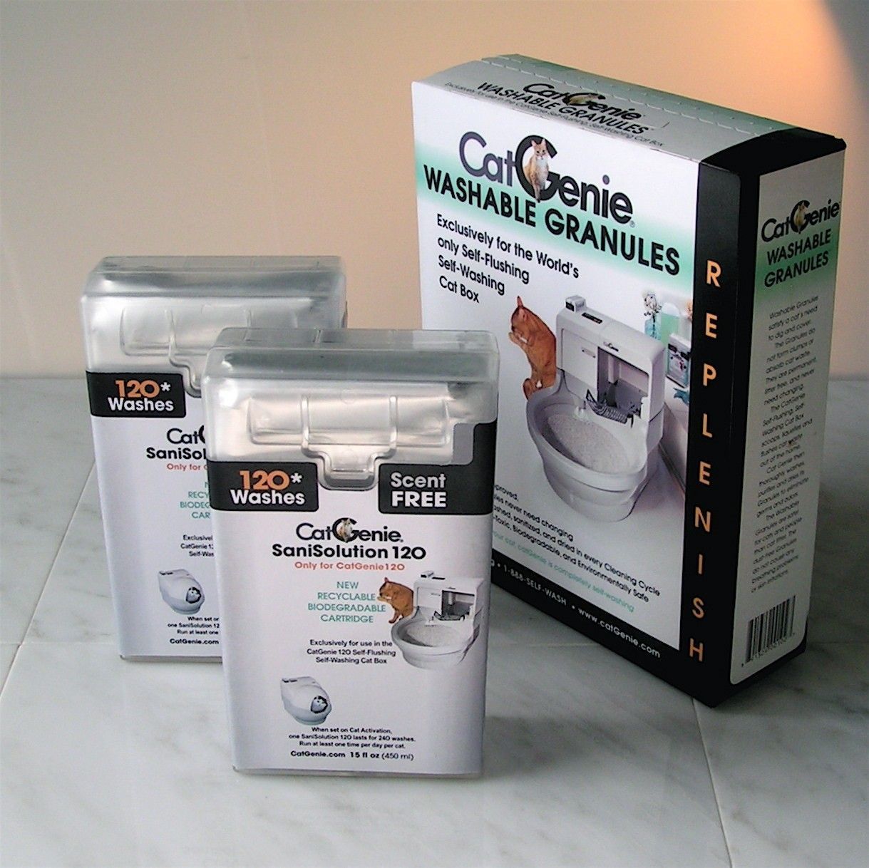 CatGenie Dezenfektan Kartuş 120 Kokusuz Kedi Tuvaleti Temizlik Ürünleri