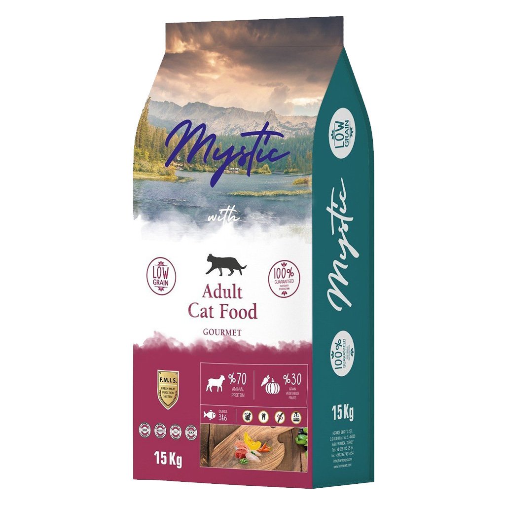 Mystic Az Tahıllı Gurme Yetişkin Kedi Maması 15 Kg Yetişkin Kedi