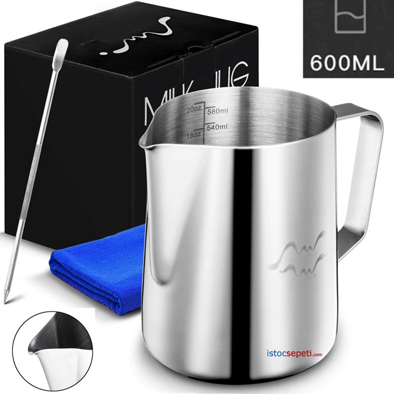 Süt Köpürtme Potu Pitcher Espresso Kahve Sürahisi Barista Latte