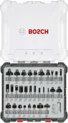Bosch - Profesyonel 30 Parça Karışık Freze Ucu Seti 8 mm Şaftlı Tophan Makina