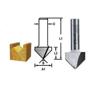 Makita D-47905 Dalma “V” Kanal Freze Bıçağı (Çift Bıçak) Makita D-47905 Dalma “V” Kanal Freze Bıçağı (Çift Bıçak)