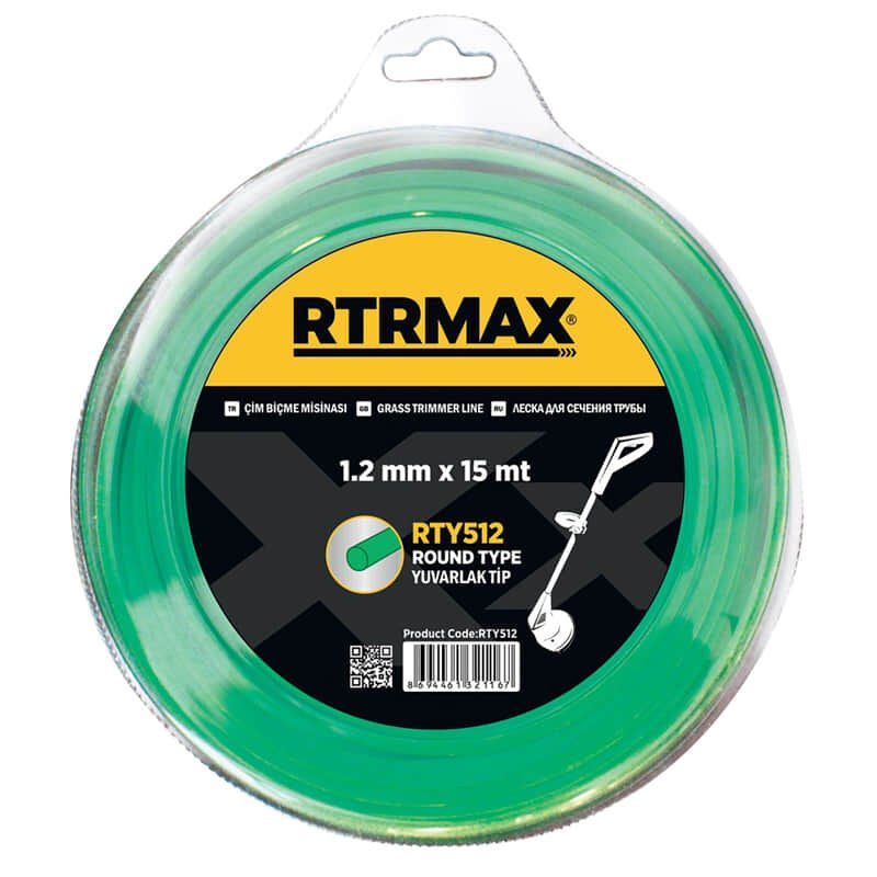 RTRMAX RTY520 2mmx126m Yeşil Yuvarlak Tırpan Misinası