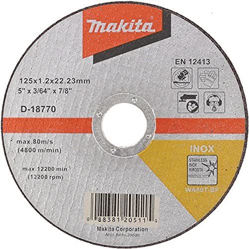 Makita D-18770-10 Düz Flex İnox Kesme Taşı 125x1.2mm