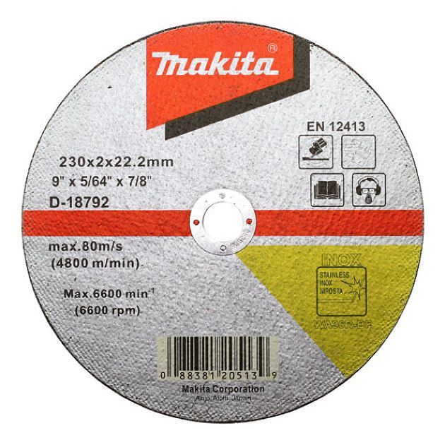 Makita D-18792 Düz Flex İnox Kesme Taşı 230x2mm