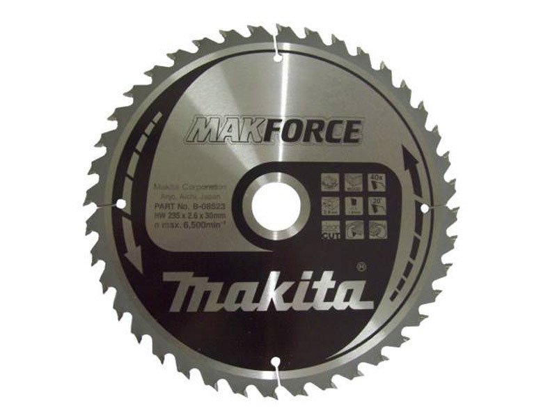 Makita B-08523 N5900B,5903R Daire Testere için Elmas Daire Testere Bıçağı 235x30mm 40 Diş