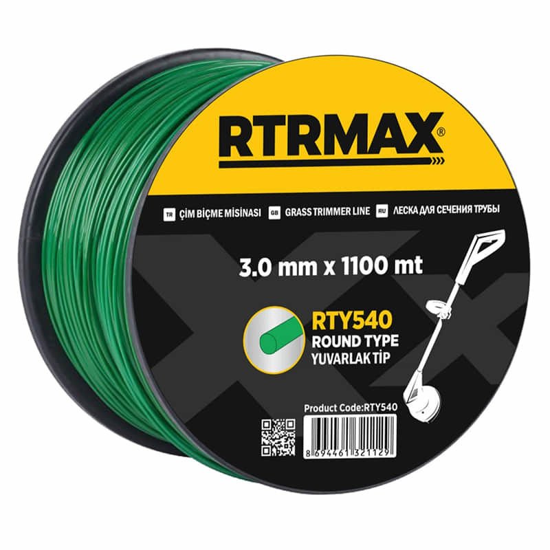 RTRMAX RTY540 3 0mmx1100m Yeşil Yuvarlak Tırpan Misinası