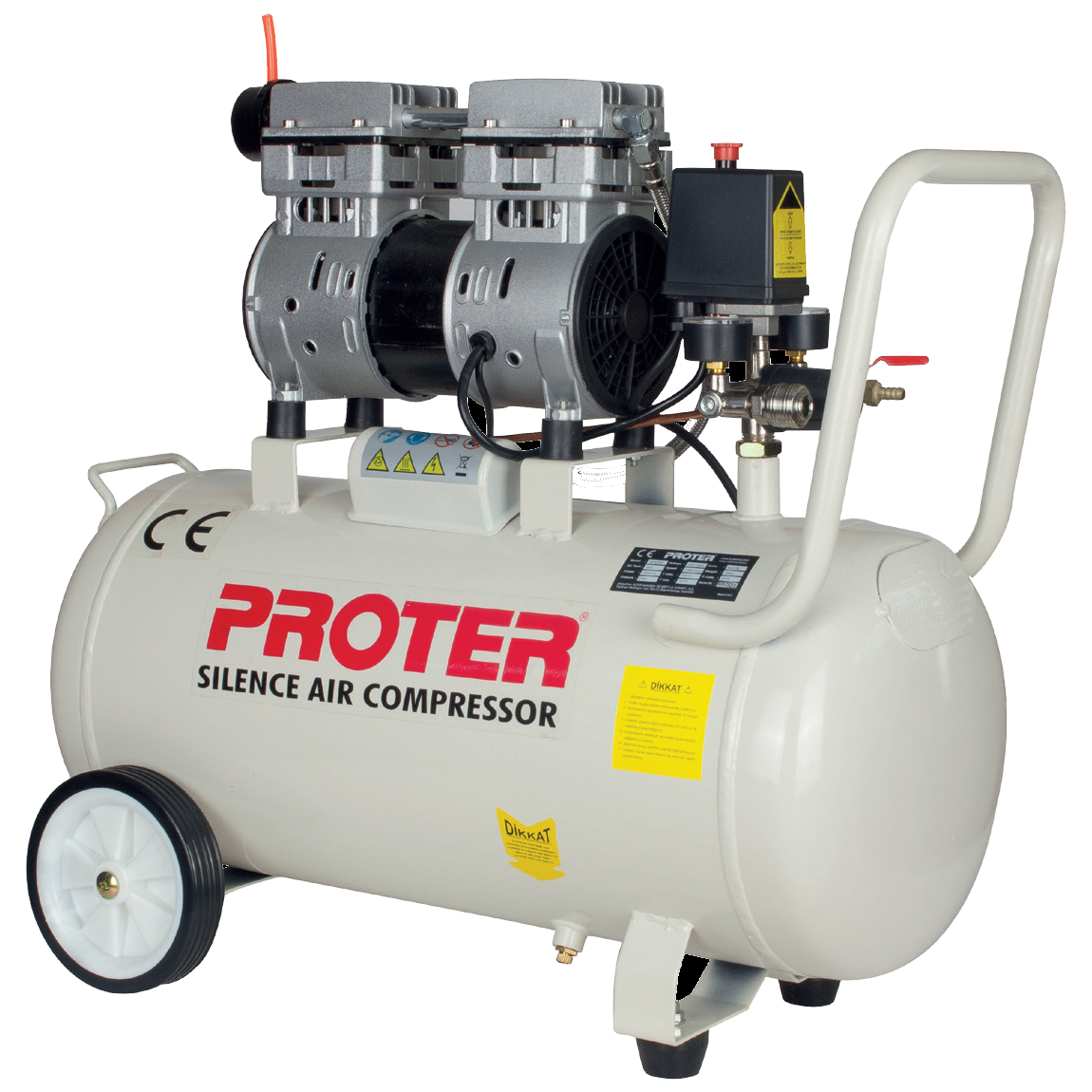 Proter 40 Litre Süper Sessiz YaÄsız Hava Kompresörü