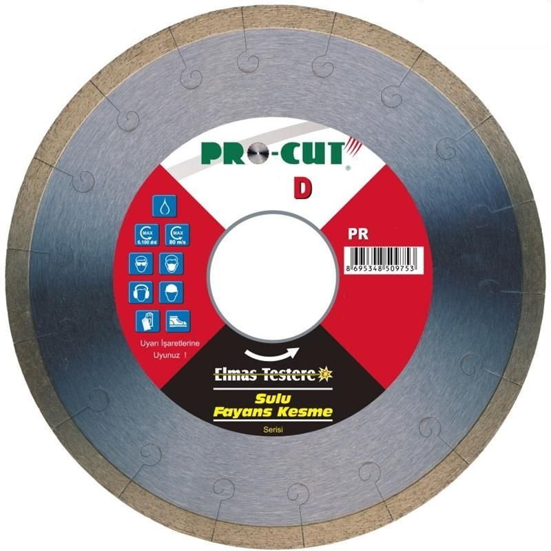 Procut 50975 250D 250mm (Sulu Fayans Kesme) Serisi Elmas Testere 