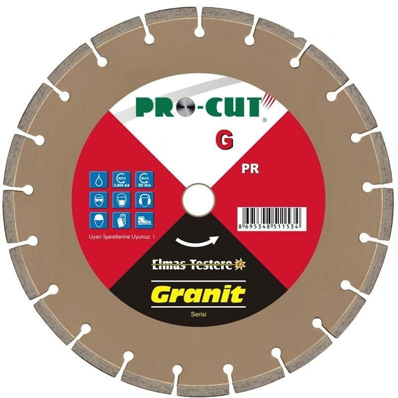 Procut 51154 400GP 400mm Sulu Kesim Granit Elmas Testere