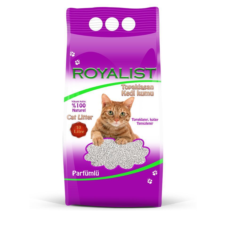 01491 ROYALİST PARFÜMLÜ BENTONİT KEDİ KUMU 10LT Kumlar ROYALIST