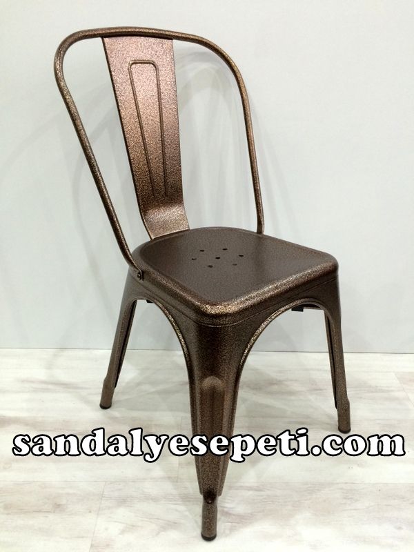 Dex Kollu Ahsap Ayakli Metal Sandalye Siyah Metal Sandalye Imalati
