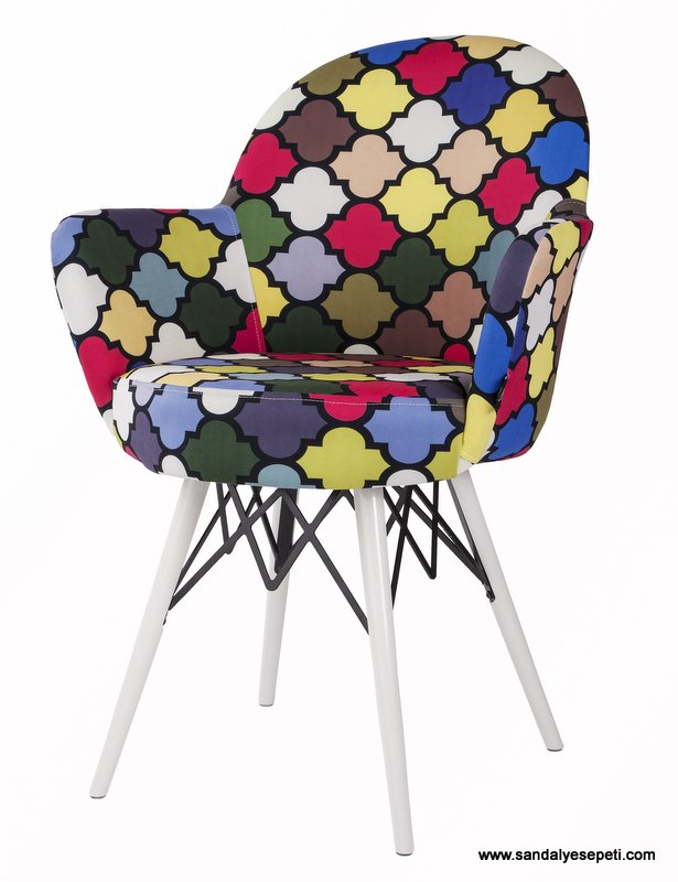 Yerli Gala Patchwork Kollu Sandalye Sandalye Sepeti Eames Sandalyeler Acapulco Orgu Sandalyeler Yerli Eames Patchwork Sandalye Urun Aciklama