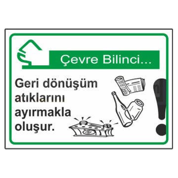 cevre bilinci geri levhasi
