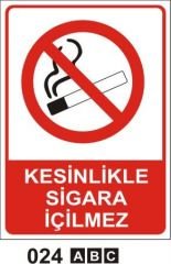 Kesinlikle Sigara Icilmez Levhasi 50 X 70 Cm Pvc 0 50mm Yasaklama Levhalari Sigara Icilmez Levhalari