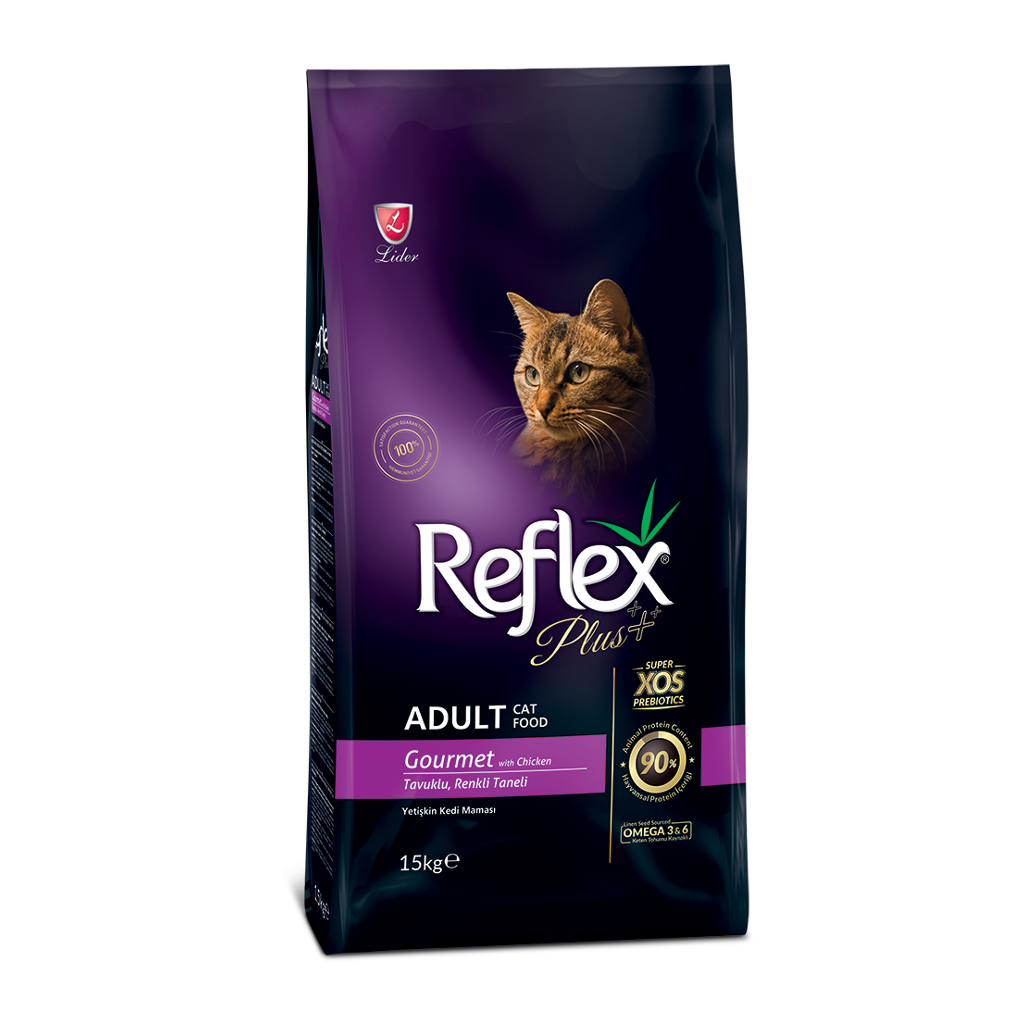 REFLEX PLUS CAT ADULT GOURMET 15 Kg Reflex Plus Yetişkin Kedi Maması