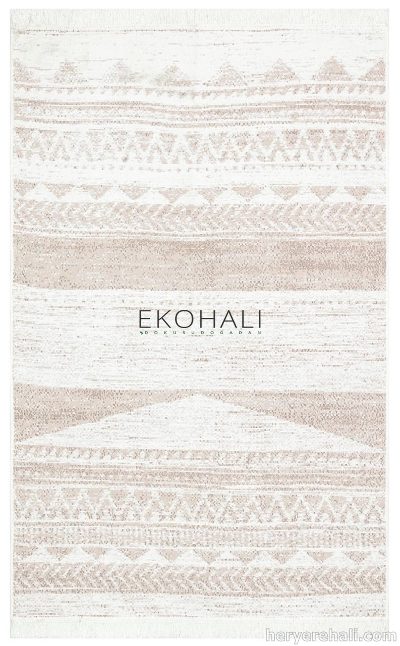 Eko Hali Heryerehali Eko Hali Arya Kilim Ar06natural Krem Bej Cift Tarafli Kilim 120x180 Cm