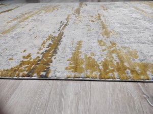 Turkmen Hali Heryerehali Turkmenhali Trend 15463a Krem Sari Modern Desenli Hali 150x230 Cm