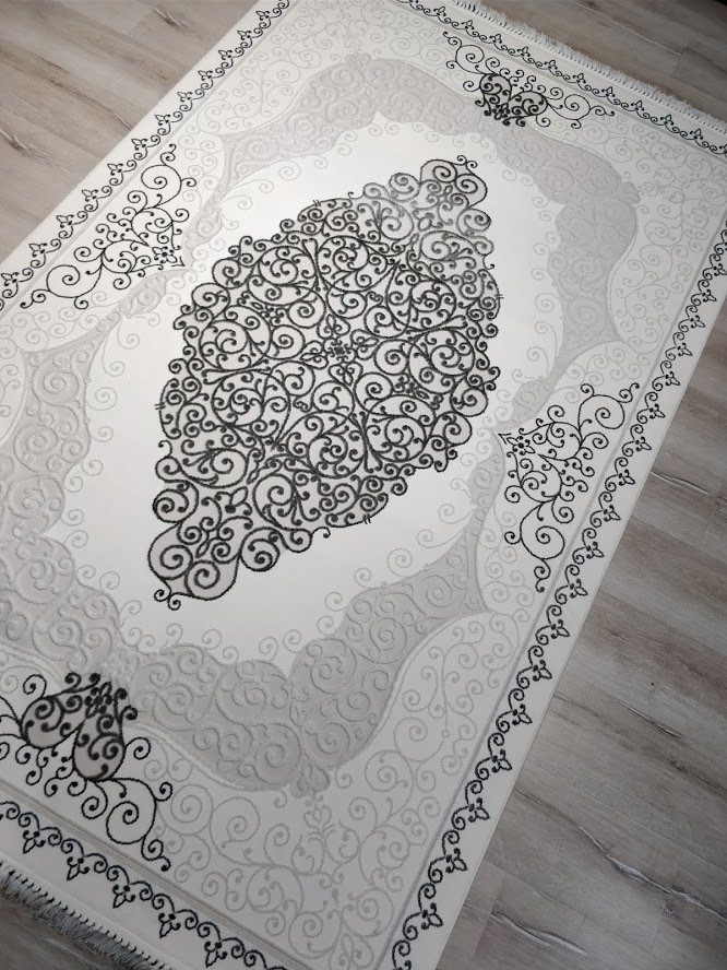 Tiffany Hali Heryerehali Tiffany Hali Fantasia T3022as Gri 150x230cm Sacakli Salon Halisi
