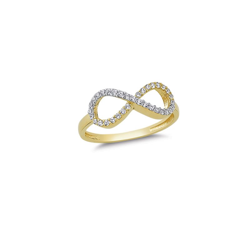 Beelo Gold 14k Altin Tasarim Sonsuzluk Yuzuk Bgaz1306 Beelo Gold 14k Altin Tasarim Sonsuzluk Yuzuk