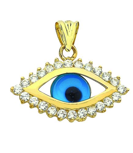 Beelo Gold 14k Altin Nazar Goz Kolye Ucu Beelo Gold 14k Altin Nazar Goz Kolye Ucu