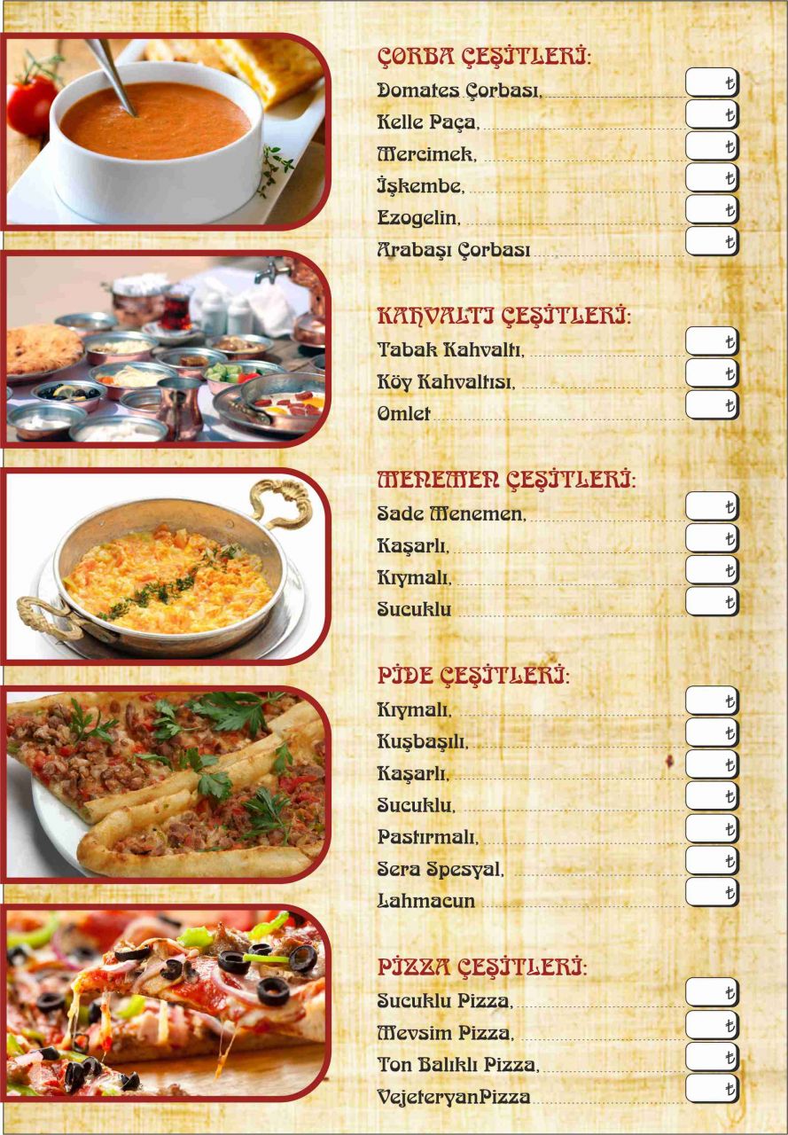 Menu Ornekleri 50