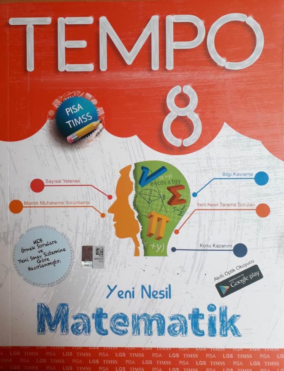 Kirmizi Beyaz 8 Sinif Lgs Tempo Matematik Yeni Nesil Soru Bankasi