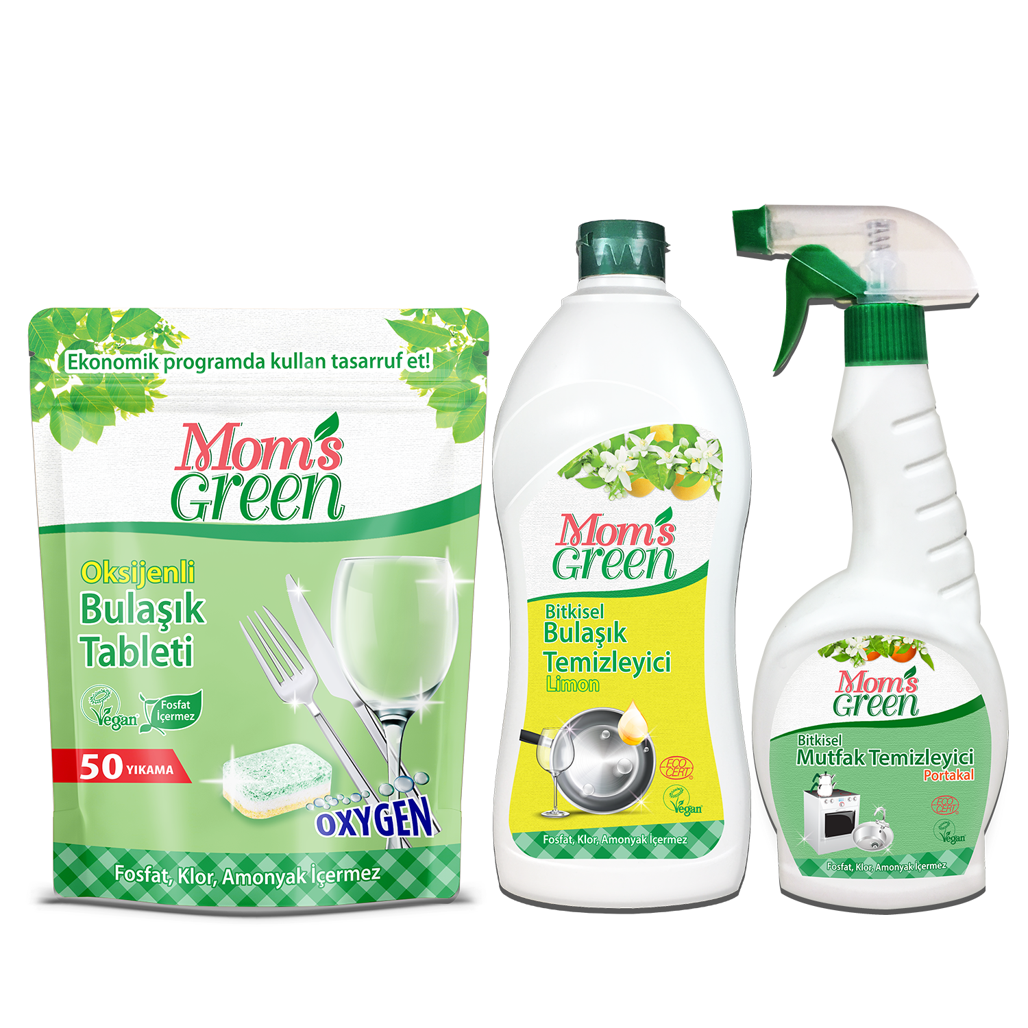 3 lu set ekolojik bulasik tableti limonlu elde bulasik ve mutfak sprey