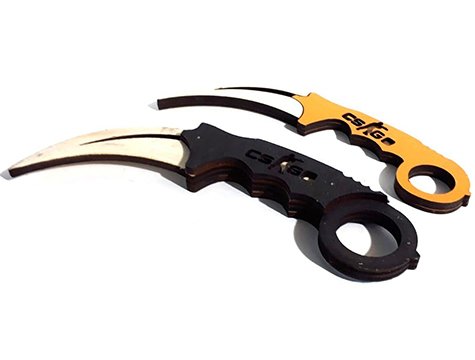 cs go ahsap karambit bicak oyuncak