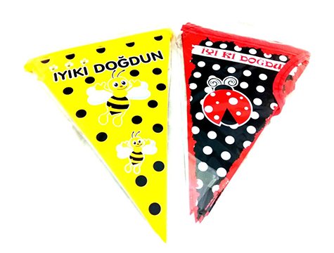Iyi Ki Dogdun Flama Bayrak Ari Ugur Bocegi Toptan Dogum Gunu Parti Malzemeleri Susleri