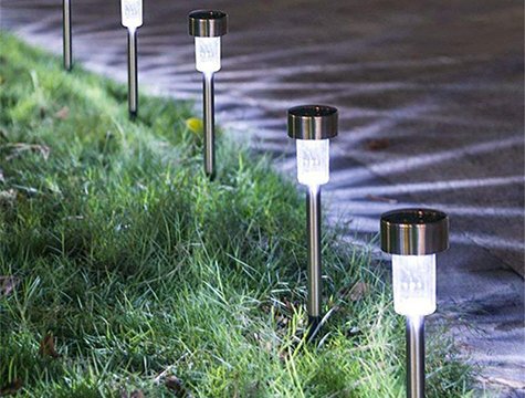 gunes enerjili solar bahce lambasi metal 10 adet toptan dekoratif aydinlatma masa gece lambasi