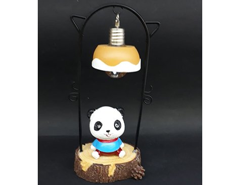 Sevimli Panda Tasarimli Dekoratif Biblo Gece Masa Lambasi Toptan Dekoratif Aydinlatma Masa Gece Lambasi