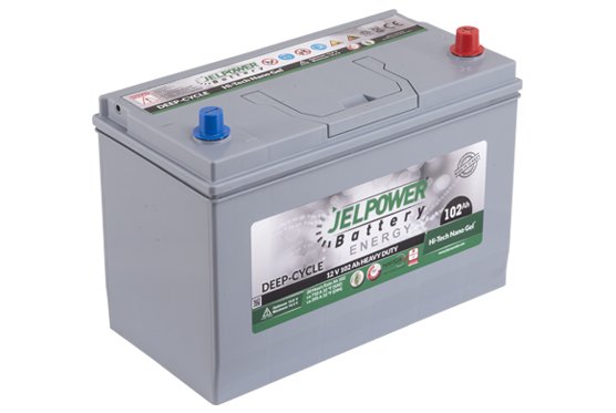 jelpower 12 volt 102 ah solar jel aku