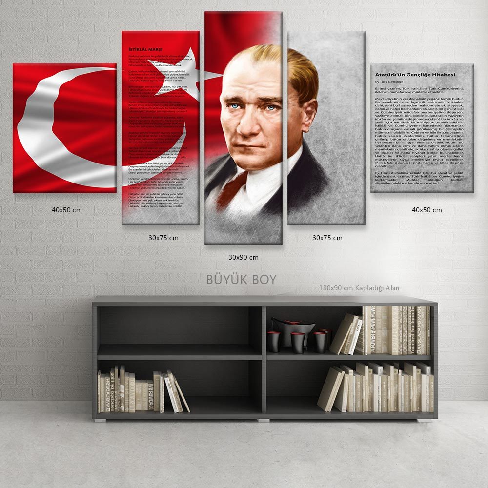 ataturk genclige hitabe tablosu buyuk boy