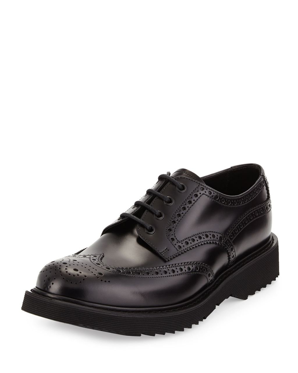 rubber sole wingtip shoes