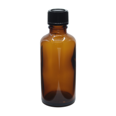 Amber Cam Şişe 30 ml Kilitli Kapak 18 mm 20 Adet