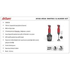Arzum Ar 1025 Smartmax 1000 Watt Blender Seti I Mikser Blender I Arzum I Burak Zuccaciye