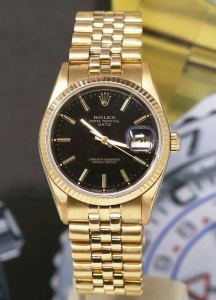 Rolex Oyster Perpetual Date 34mm 18k Altin Orijinal Kol Saati 1990 1999 Rolex Kargo Ucretsiz