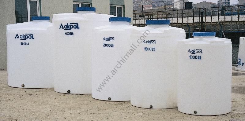 polietilen dik silindir su deposu beyaz 10000 lt