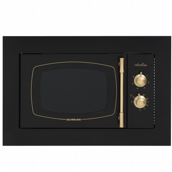 silverline mw9033b01 rustik retro siyah ankastre mikrodalga firin sadece 1 855 00 tl