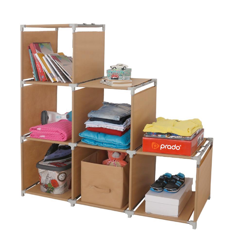 6 Bolmeli Cok Amacli Celik Profilli Bez Dolap En Ucuz Fiyat 104 73 Tl