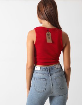 Kap In Crop Top Bluz Beyaz Straplez Cicekli Bluz 15 00 Tl