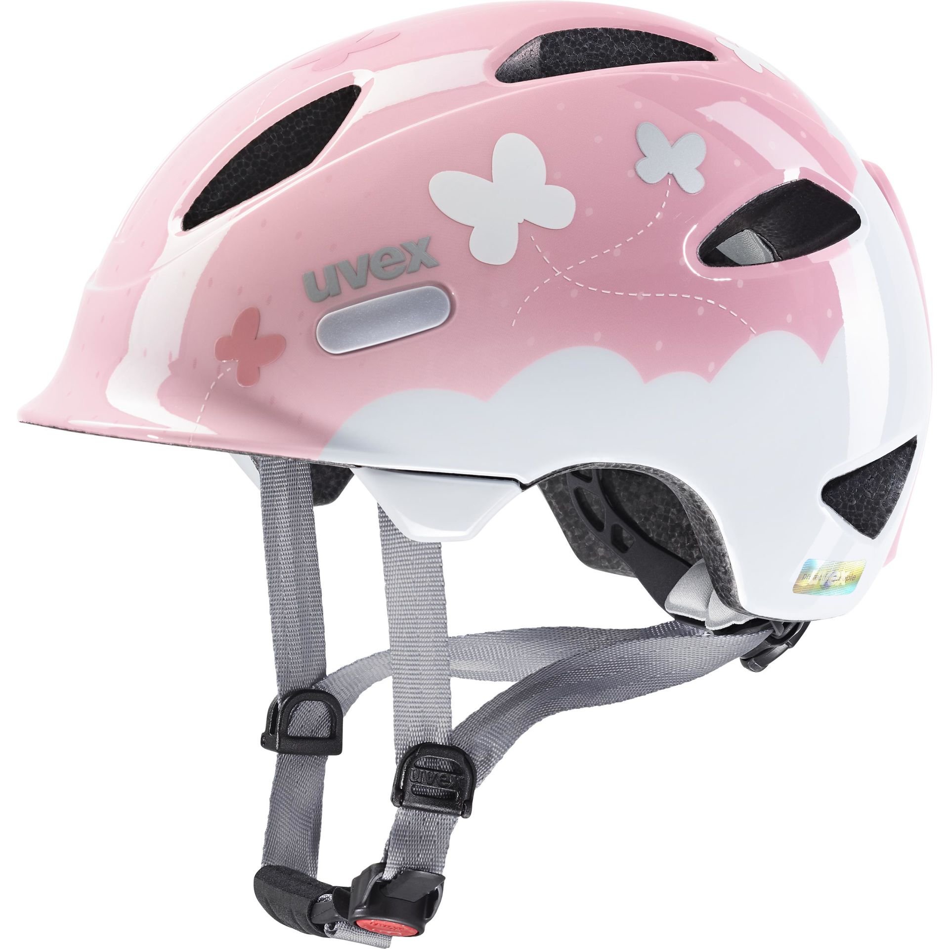 Uvex Oyo Style Çocuk Bisiklet Kaskı - Butterfly Pink