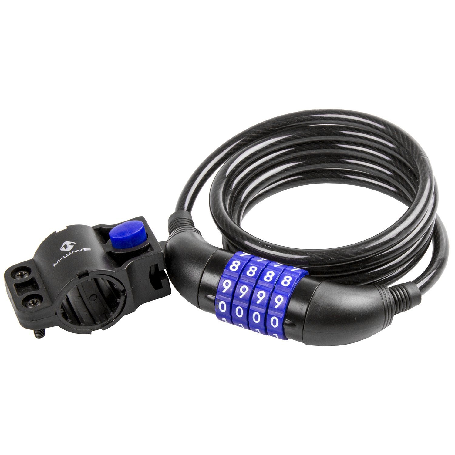 Abus / Cable Locks - 6 Series Racer Key Coil 6415K/120/15 Black Scmu